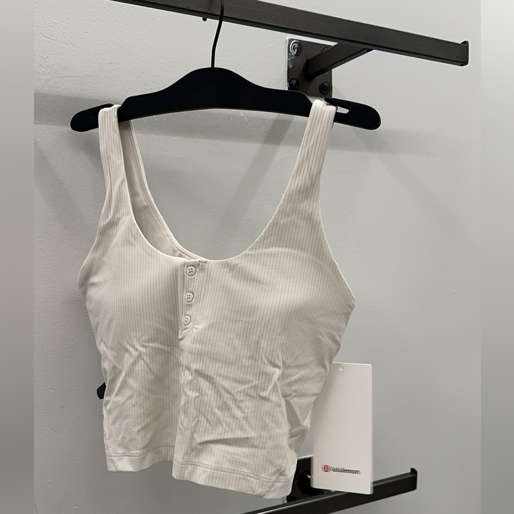 New! lululemon align ribbed Henley tank top